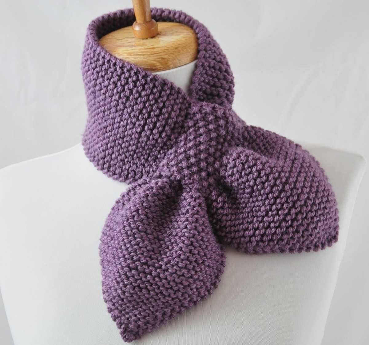 Вязание шарф петля