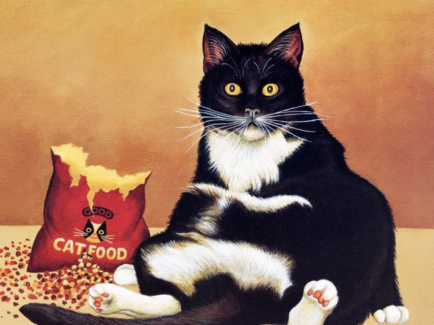 Смешные открытки с котом. Лоуэлл Эрреро коты. Лоуэлл Эрреро картины. Кошка иллюстрация. Кошка арт.