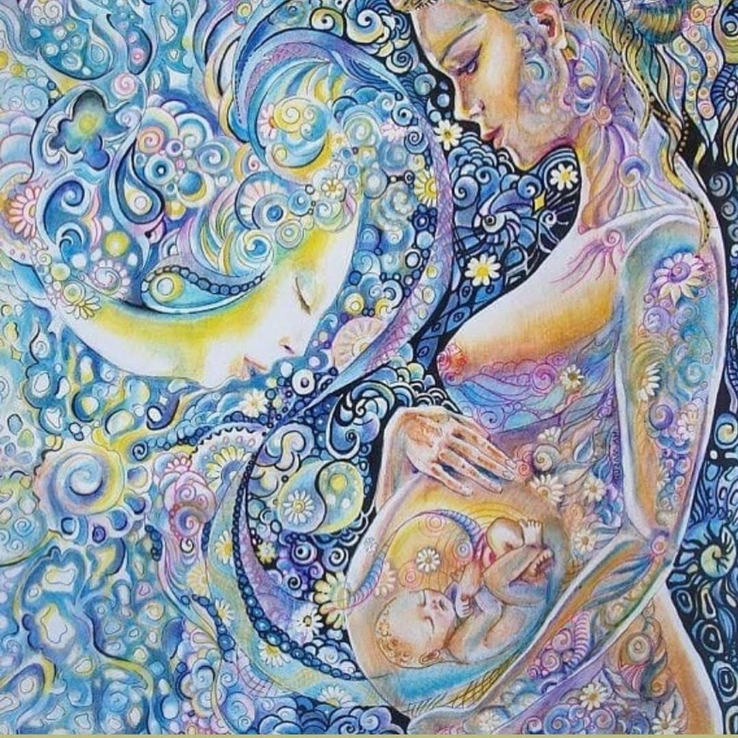 Беременность абстракция. Беременность в живописи. Картина беременность. Сила материнства