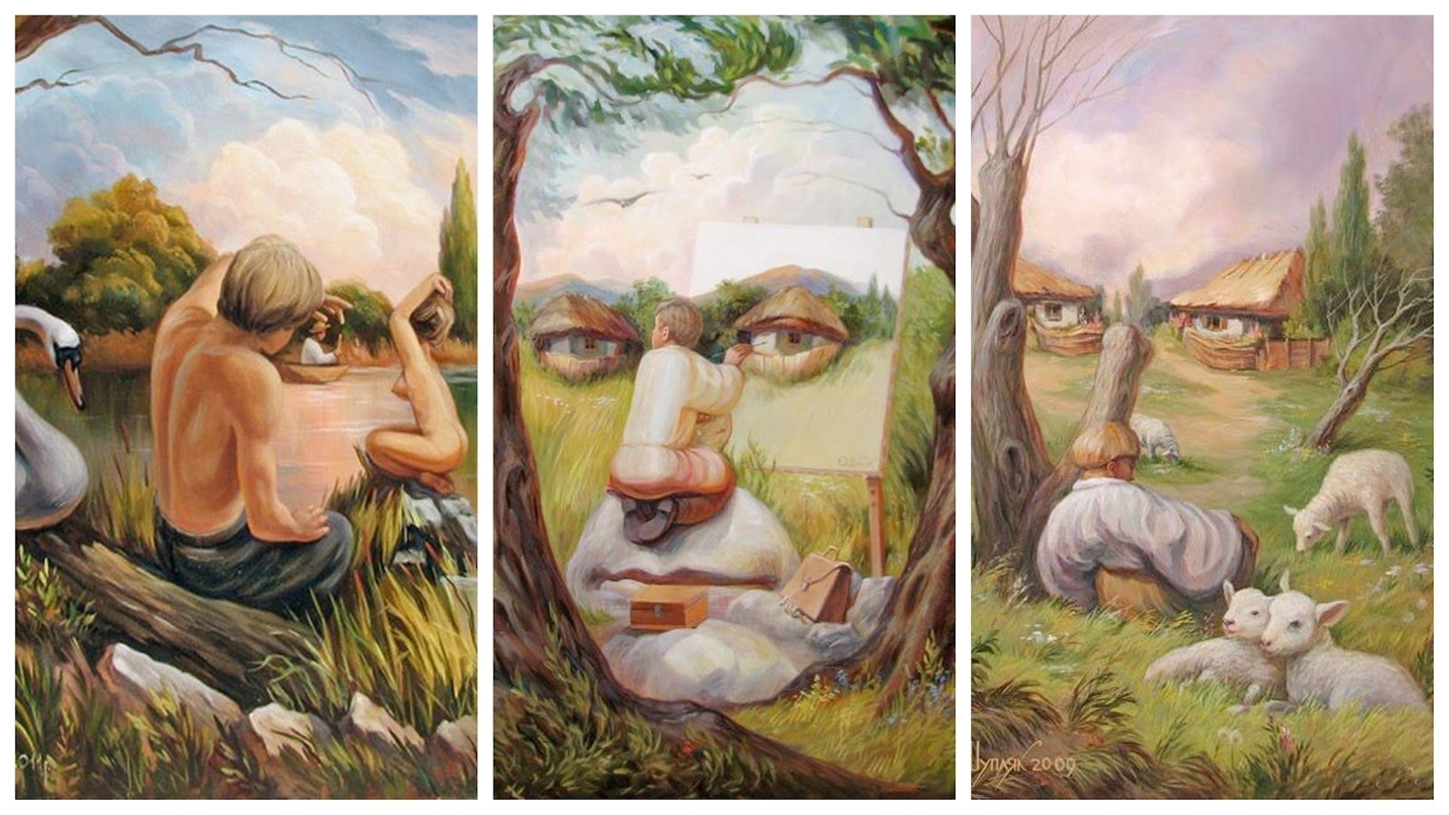 Включи 1 видишь. Картины иллюзии Олега Шупляка.