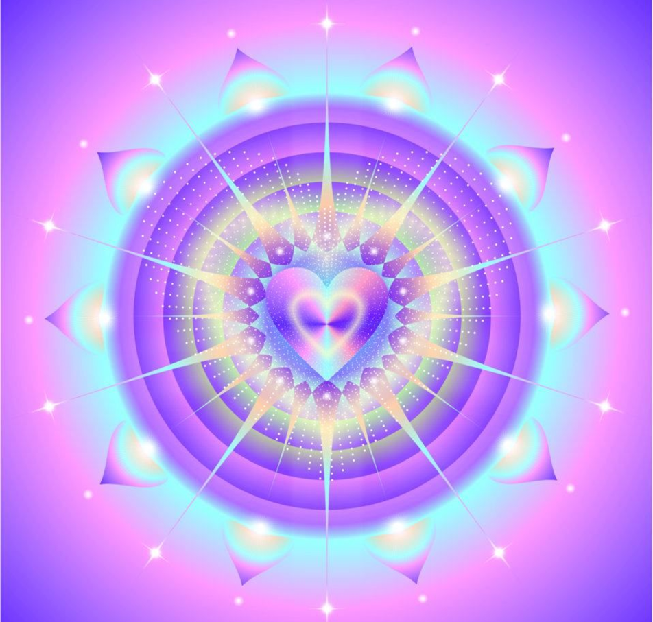Медитация энергия любви. Сакральная геометрия Анахата. Мандала любви. Символ Божественной любви. Мандала счастья и удачи.