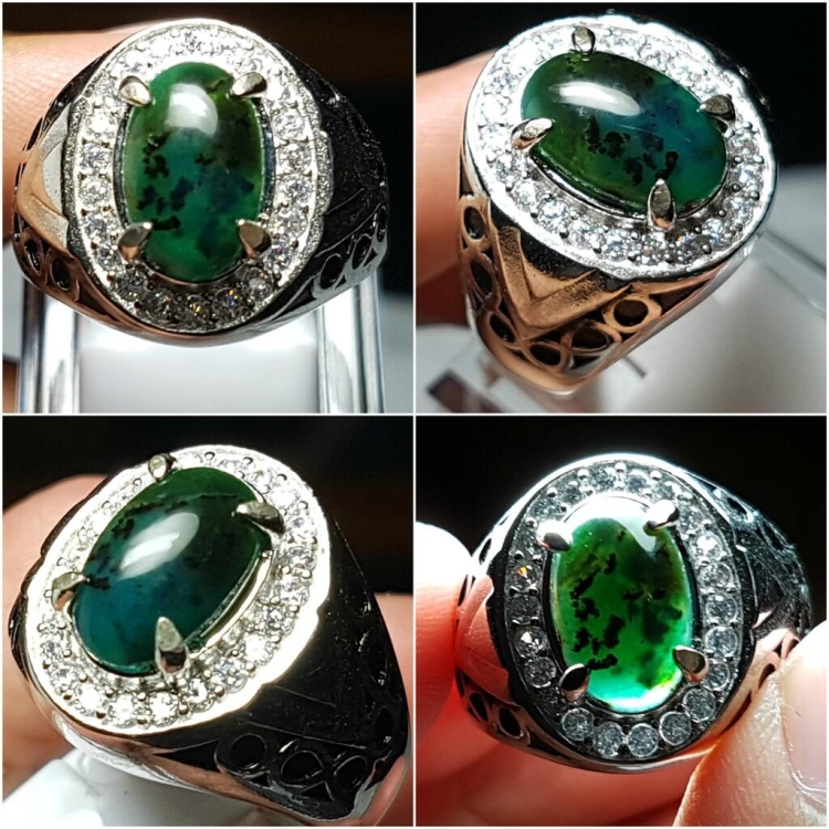 Зеленый камень в украшениях