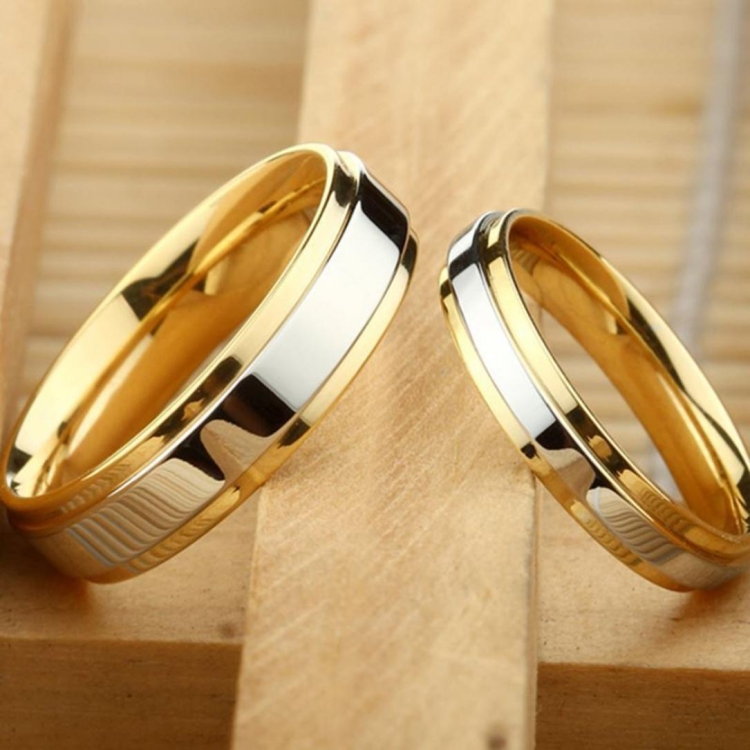 Парные обручальные кольца из золота